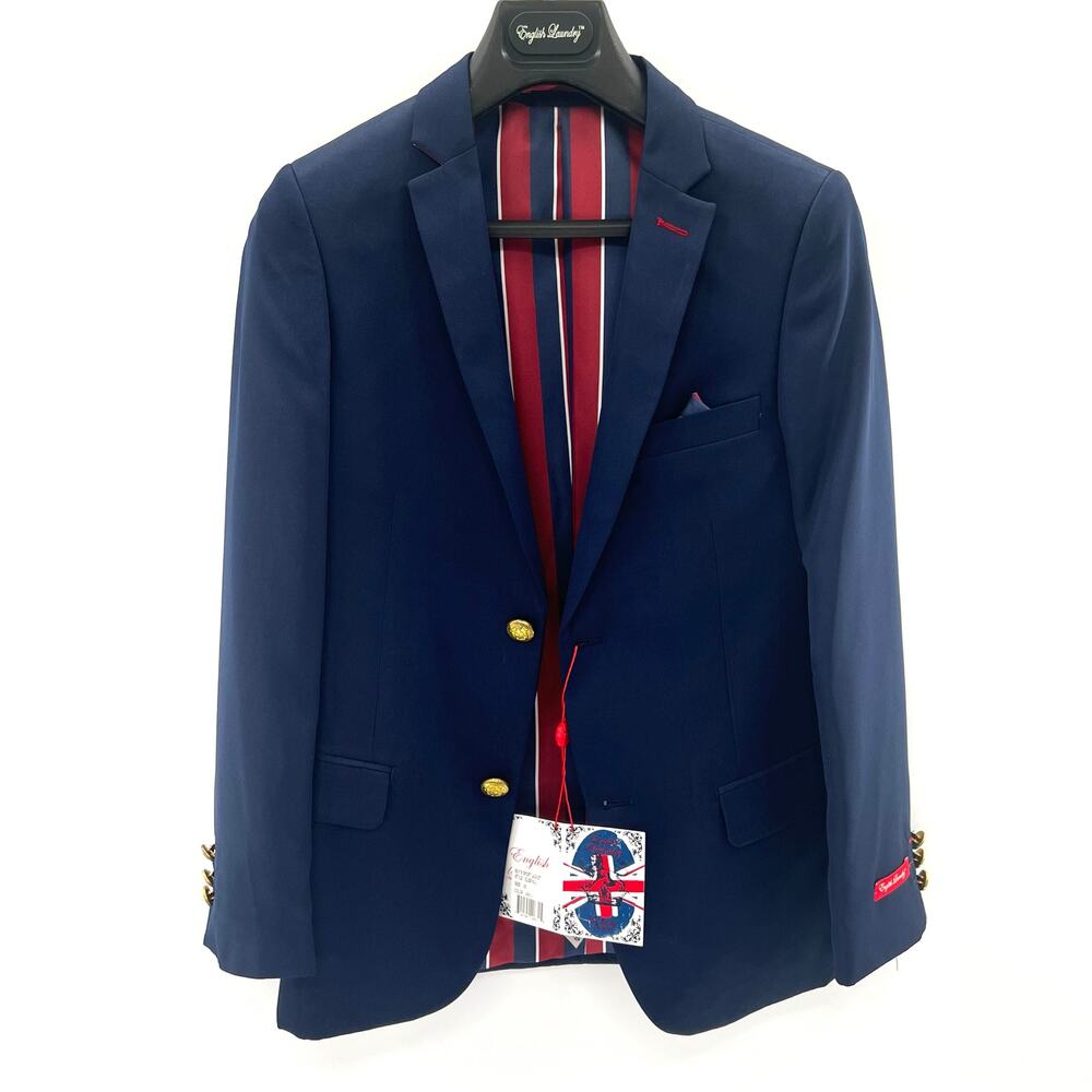English Laundry elegant kids boy’s formal sport blazer golden buttons